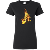 Fire Sixteenth Note T-shirt - Women / Black / Small - { shop_name }} - Review