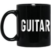 Guitar Word Black Mug