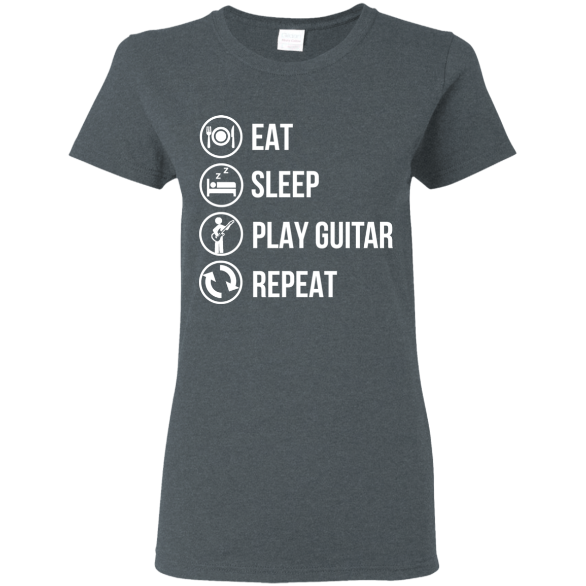 Eat Sleep Play Guitar Repeat T-shirt - Artistic Pod Review
