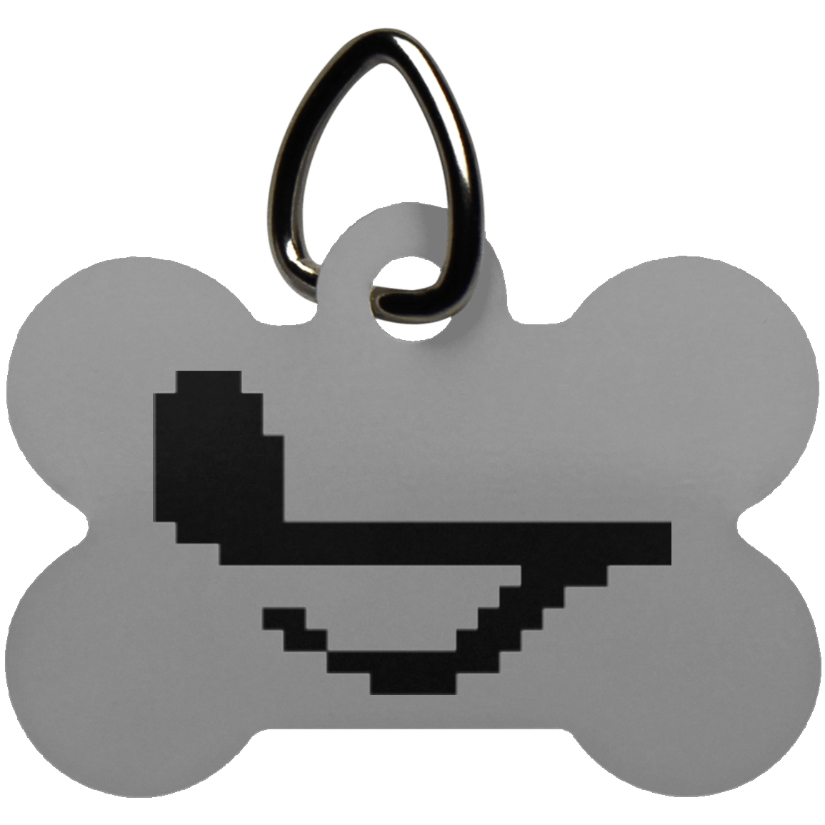Pixel Note Dog Bone Pet Tag