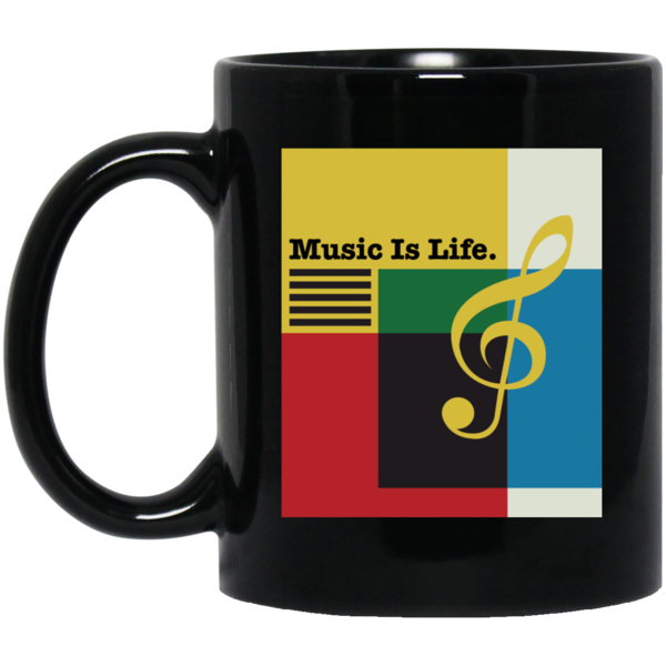 Music Is Life Color Cube T-shirt