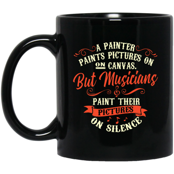 Musicians Paint Their Pictures On Silence T-shirt