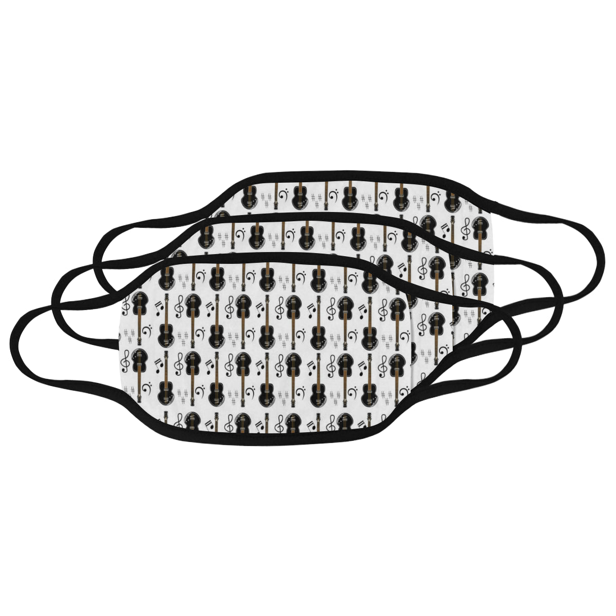 Guitar And Musical Notes Mask