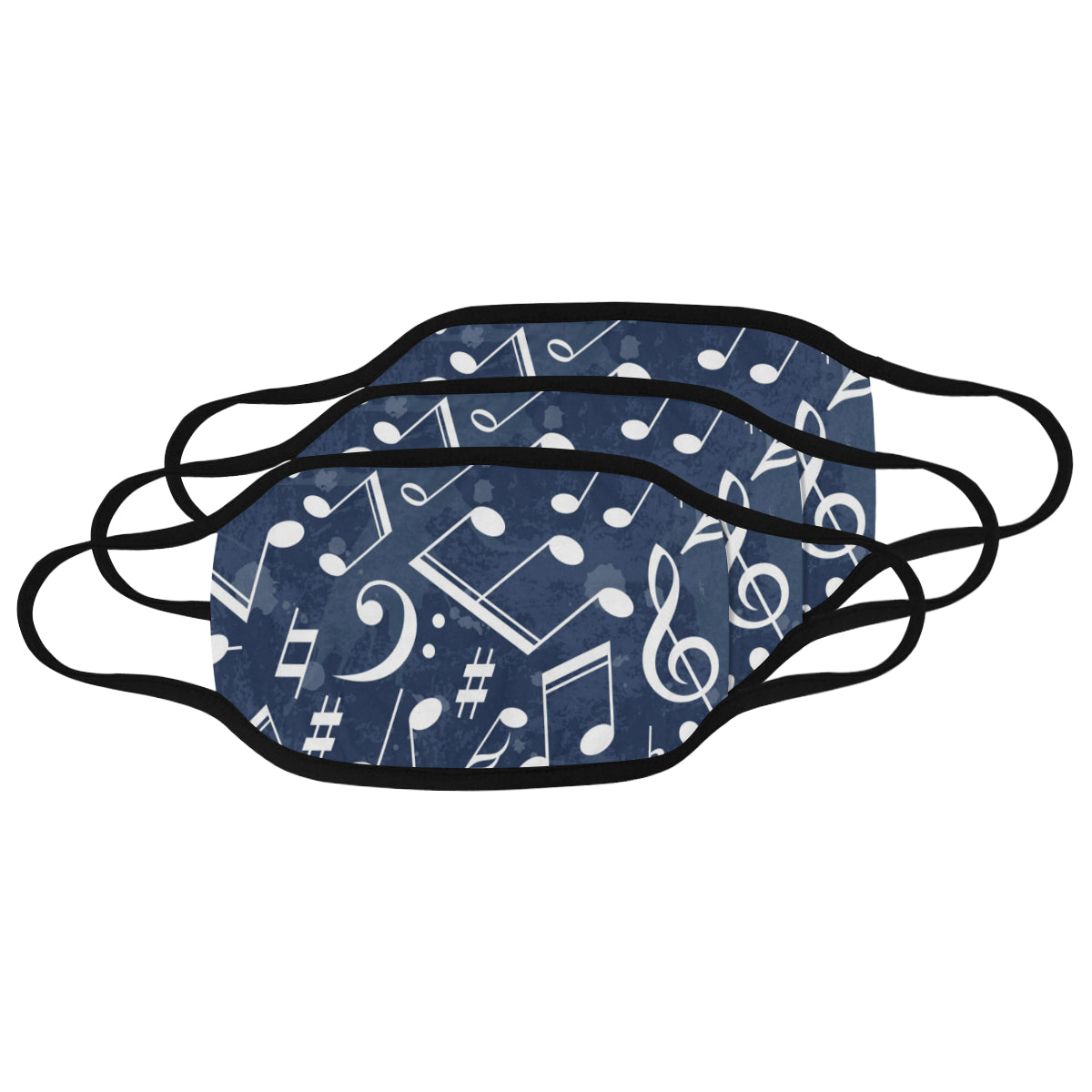 Music Notes Blue Mask