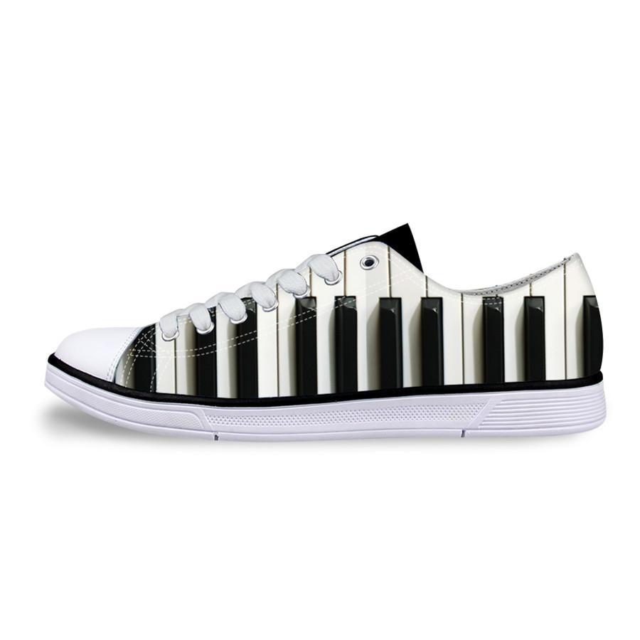Piano Print Low-Top Shoes