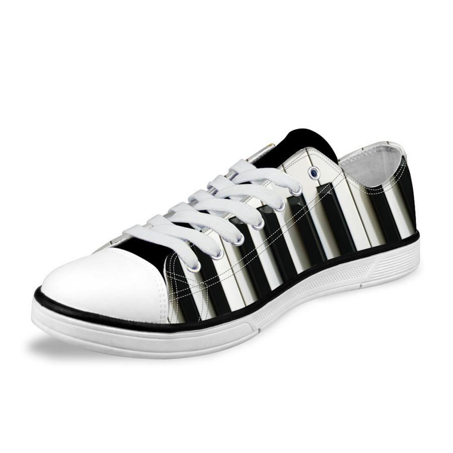 Piano Print Low-Top Shoes