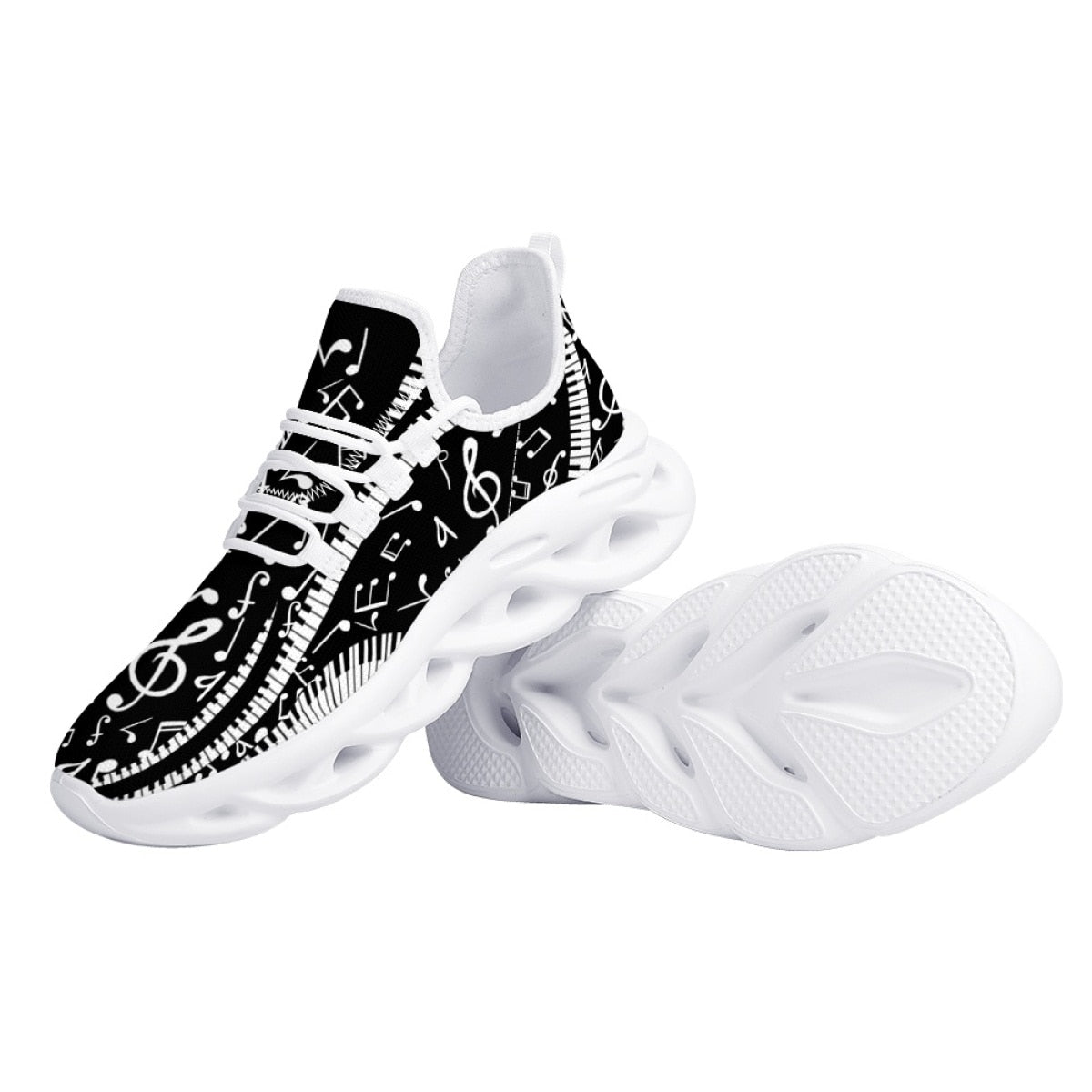 Music & Piano Pattern Sneakers