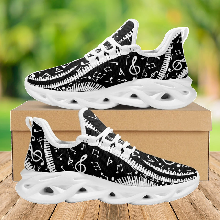 Music & Piano Pattern Sneakers