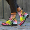Music Notes Print Colorful Boots
