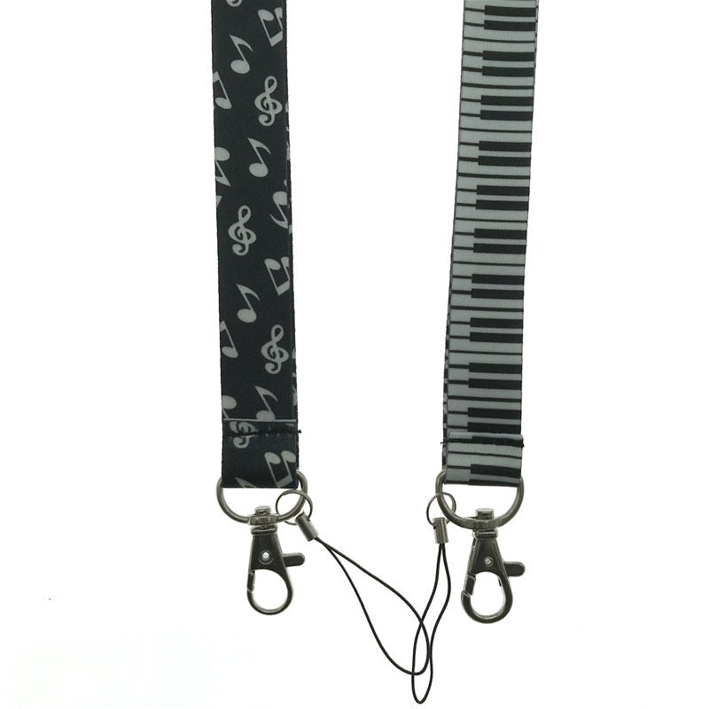 Free - Piano Key Musical Note Neck Strap