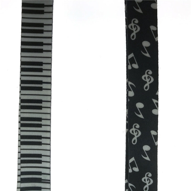 Free - Piano Key Musical Note Neck Strap