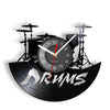 DRUMS LED Colorful Vinyl Record Clock