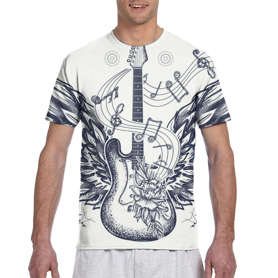 Guitar Art Printed T-shirt