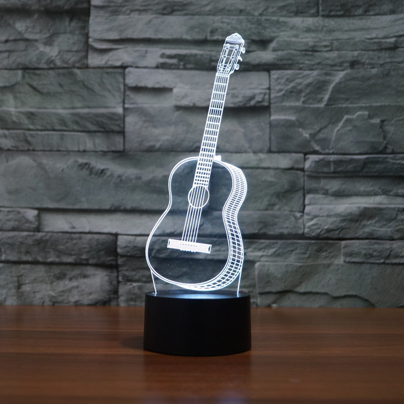 Music Instruments 3D Lamp