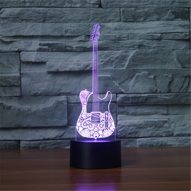 Music Instruments 3D Lamp