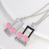 Best Friends Musical Notes Hearts Necklace - Artistic Pod