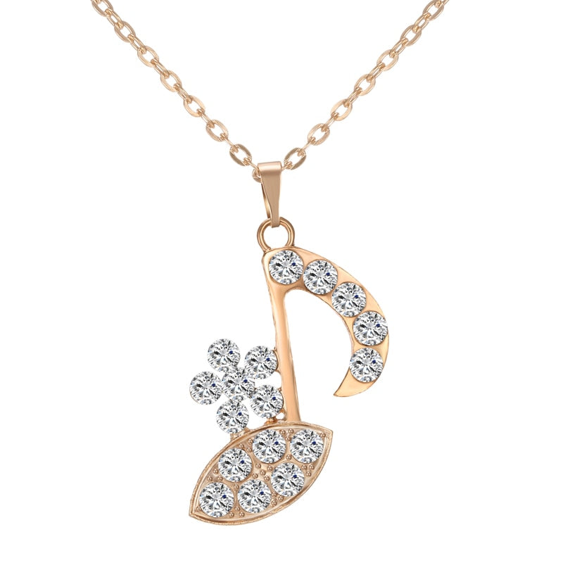 Elegant Eighth Note Jewelry Set