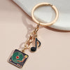 DJ Turntable Music Keychain