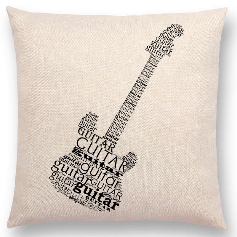 Musical Instrument Square Pillowcase