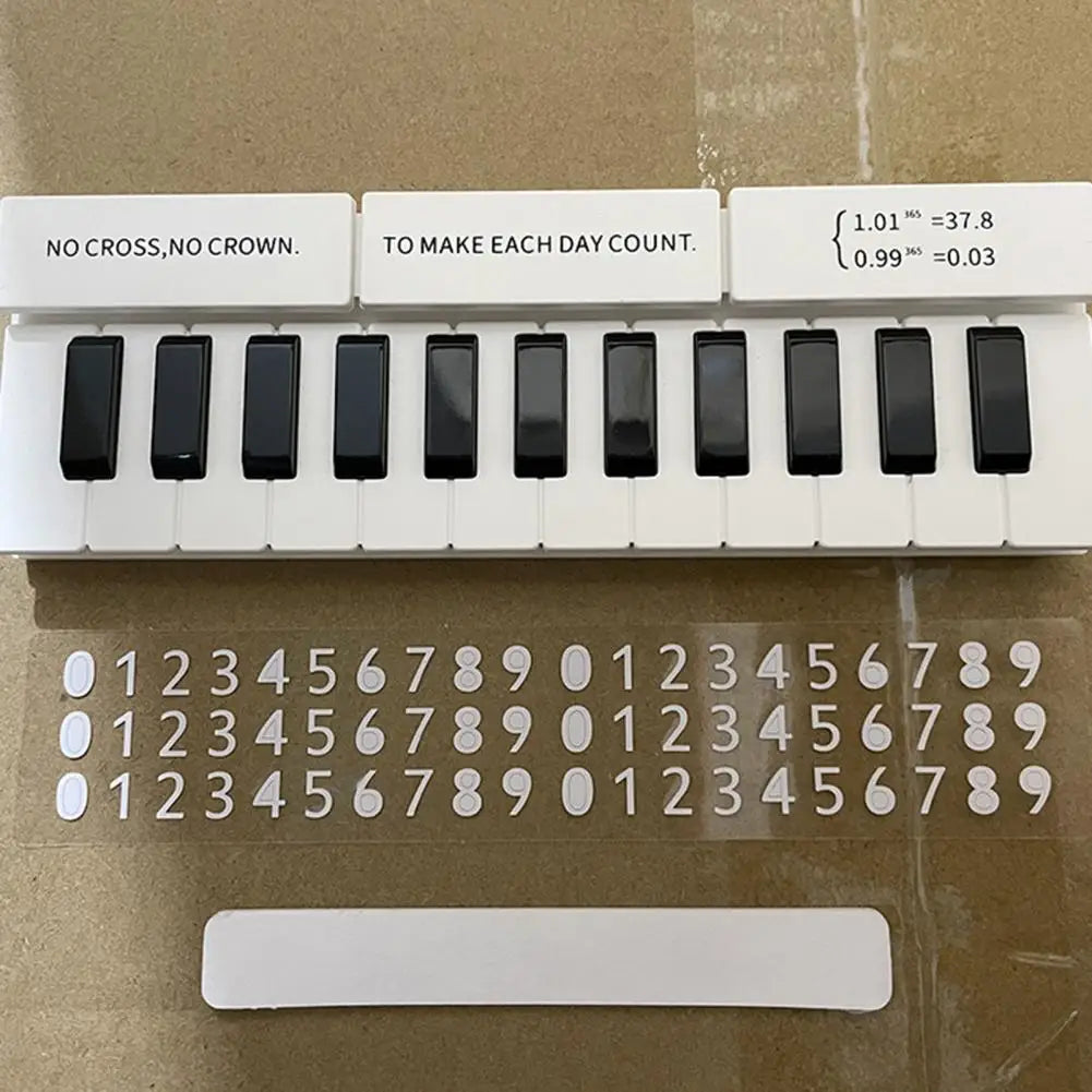 Piano Shape Phone Number Plate