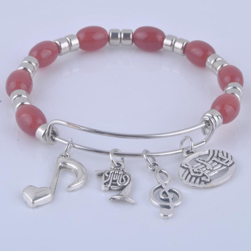 Musical Note Beads Bangle