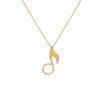 Golden Music Note Necklace