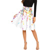 Colorful Music Notes Midi Skirt