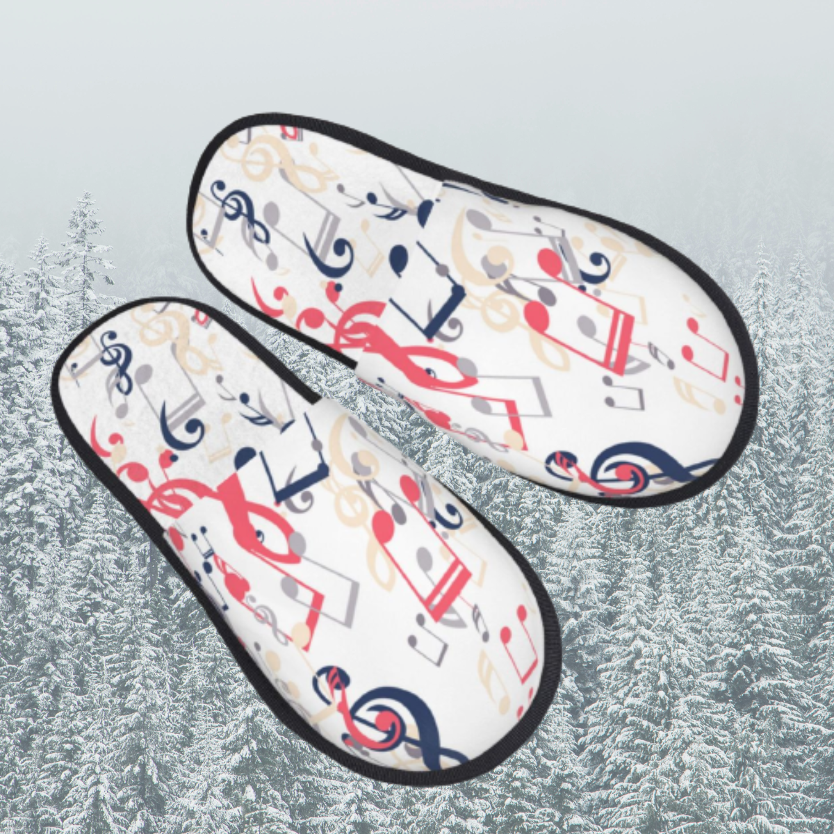 Music Note Warm Soft Shoes