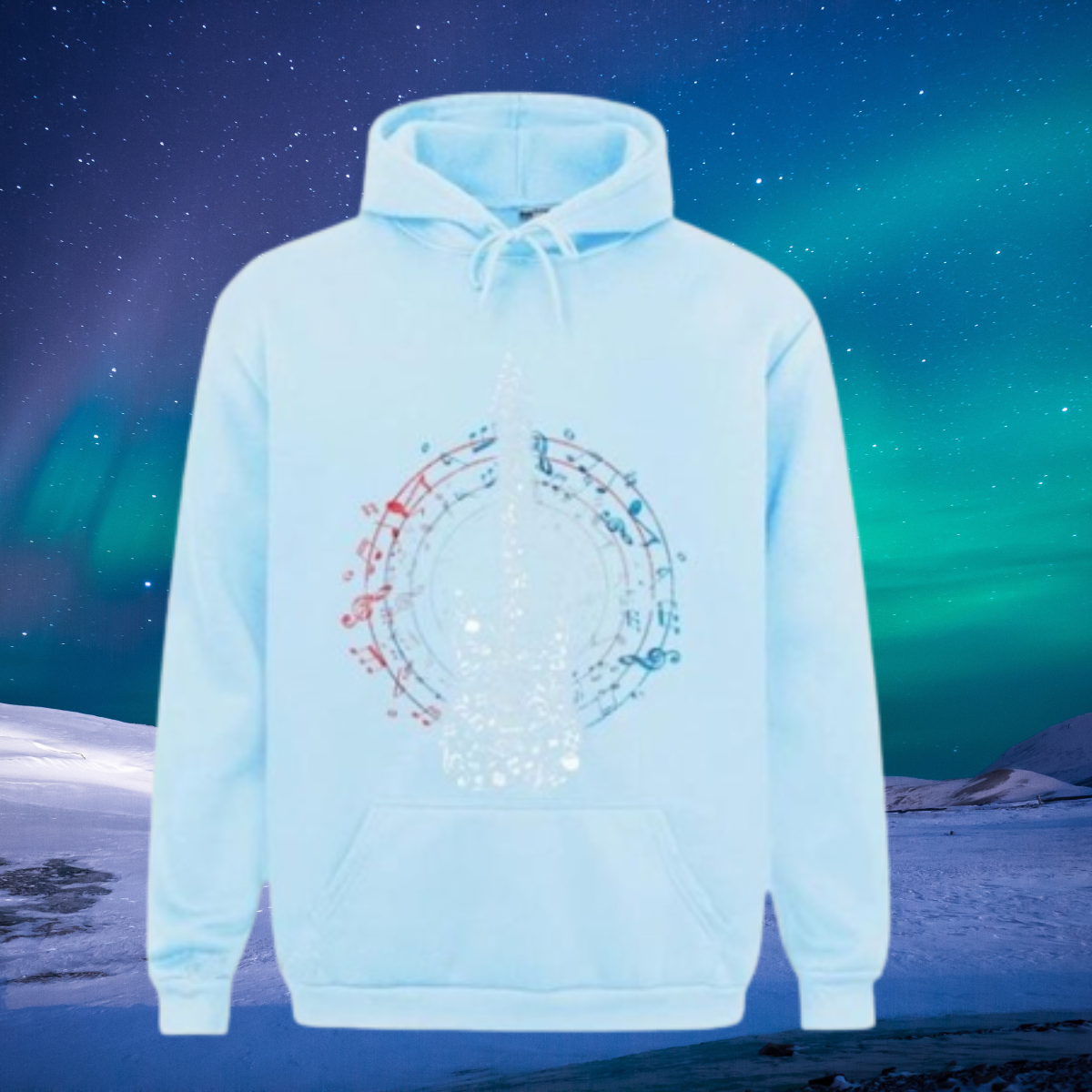 Circle Music Note Guitar Hoodie