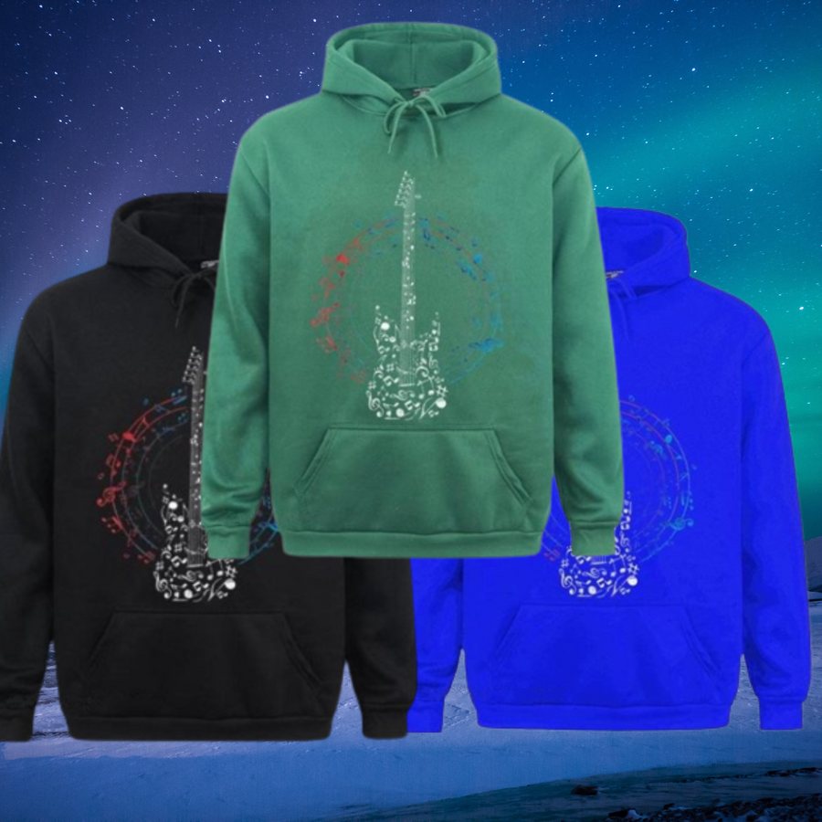 Circle Music Note Guitar Hoodie
