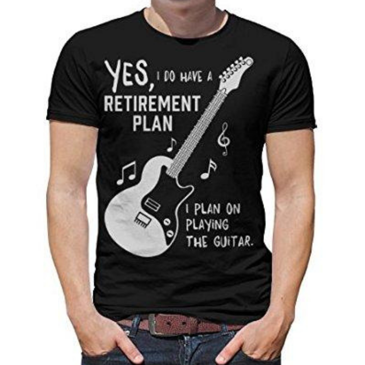 "My Guitar Is My Retirement Plan" T-shirt