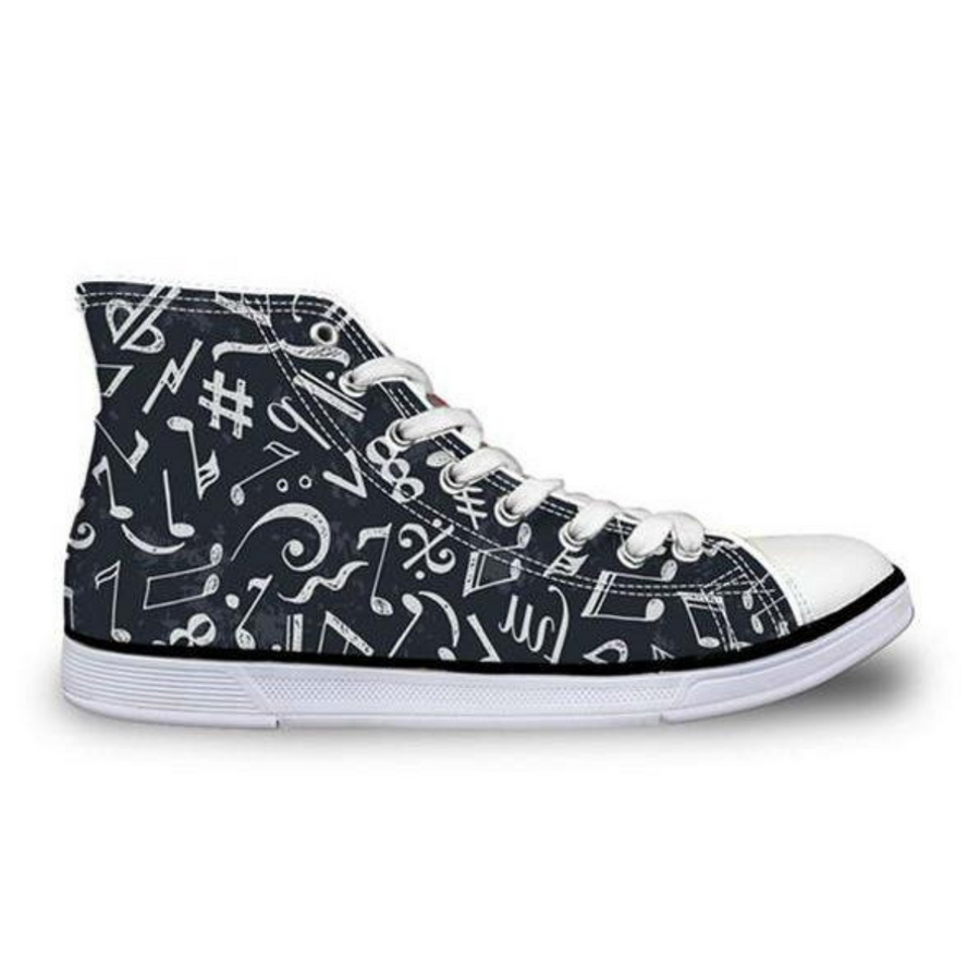 Music Note Flat Sneakers