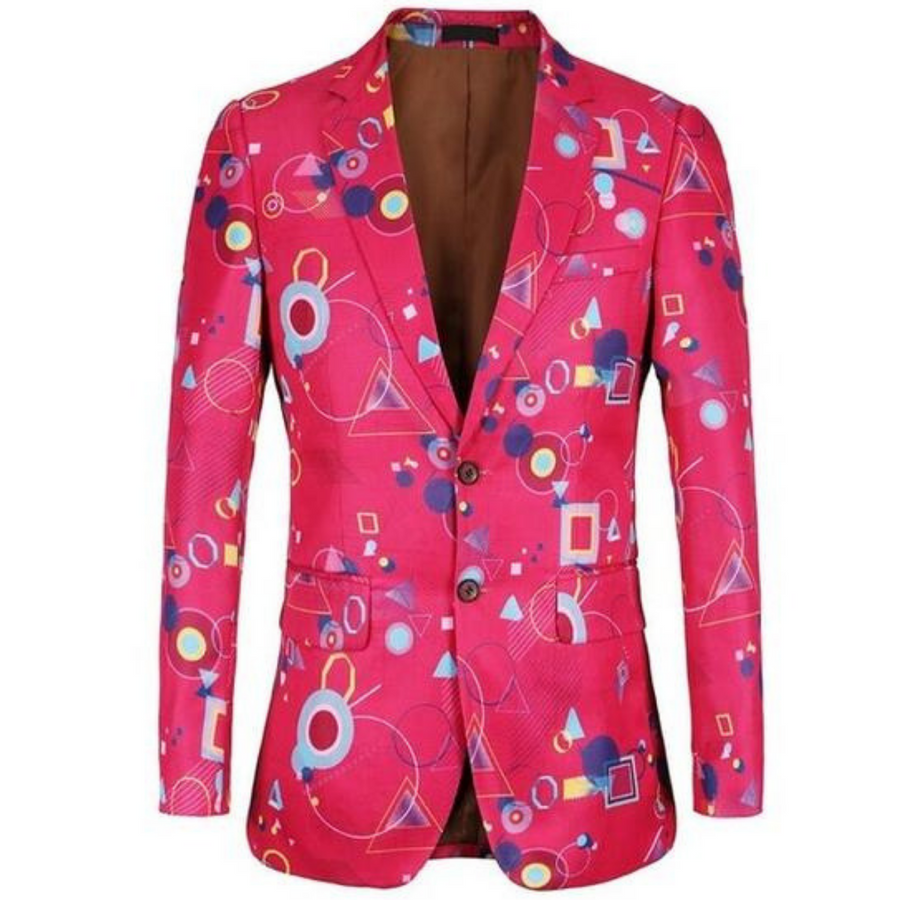 Shapes Printed Blazer - XXS - { shop_name }} - Review