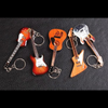 Wooden Miniature Guitar Keychains