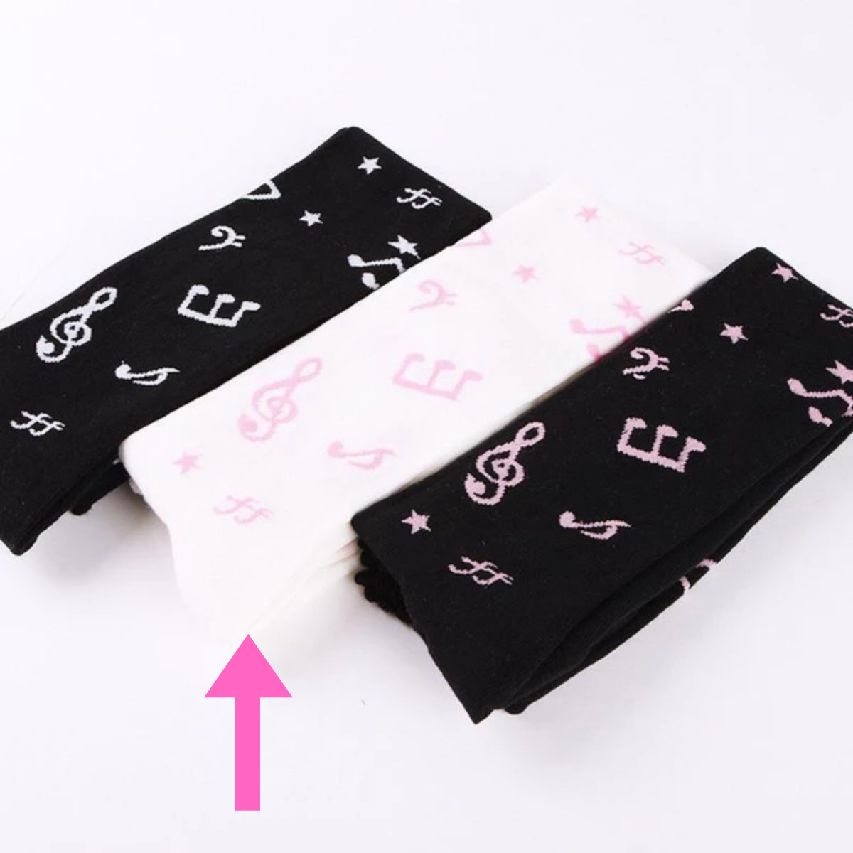 Musical Notes Thigh High Socks
