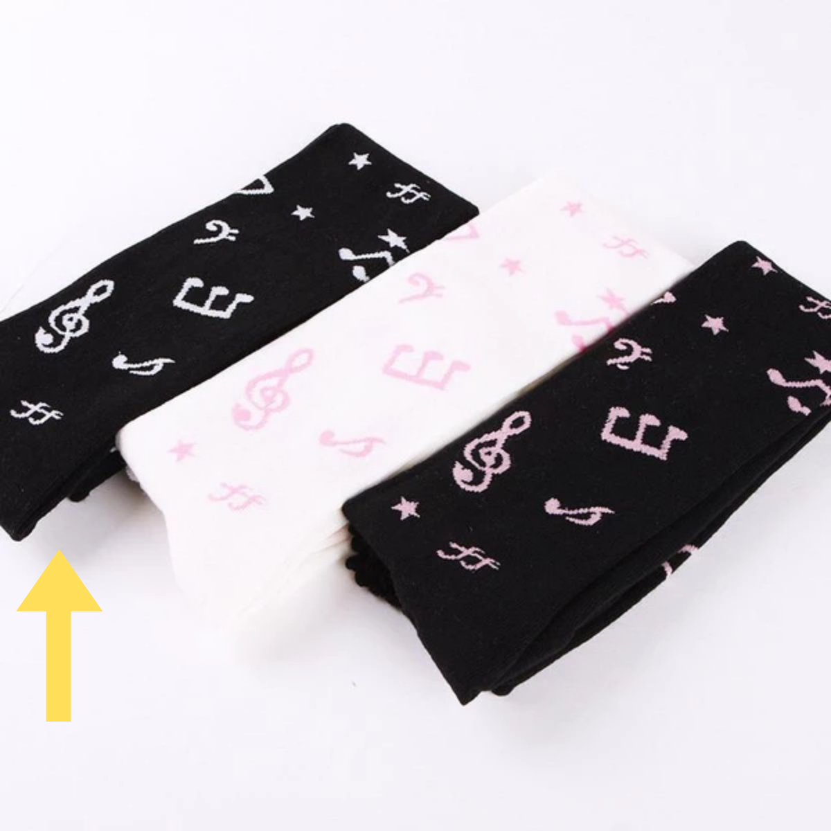 Musical Notes Thigh High Socks