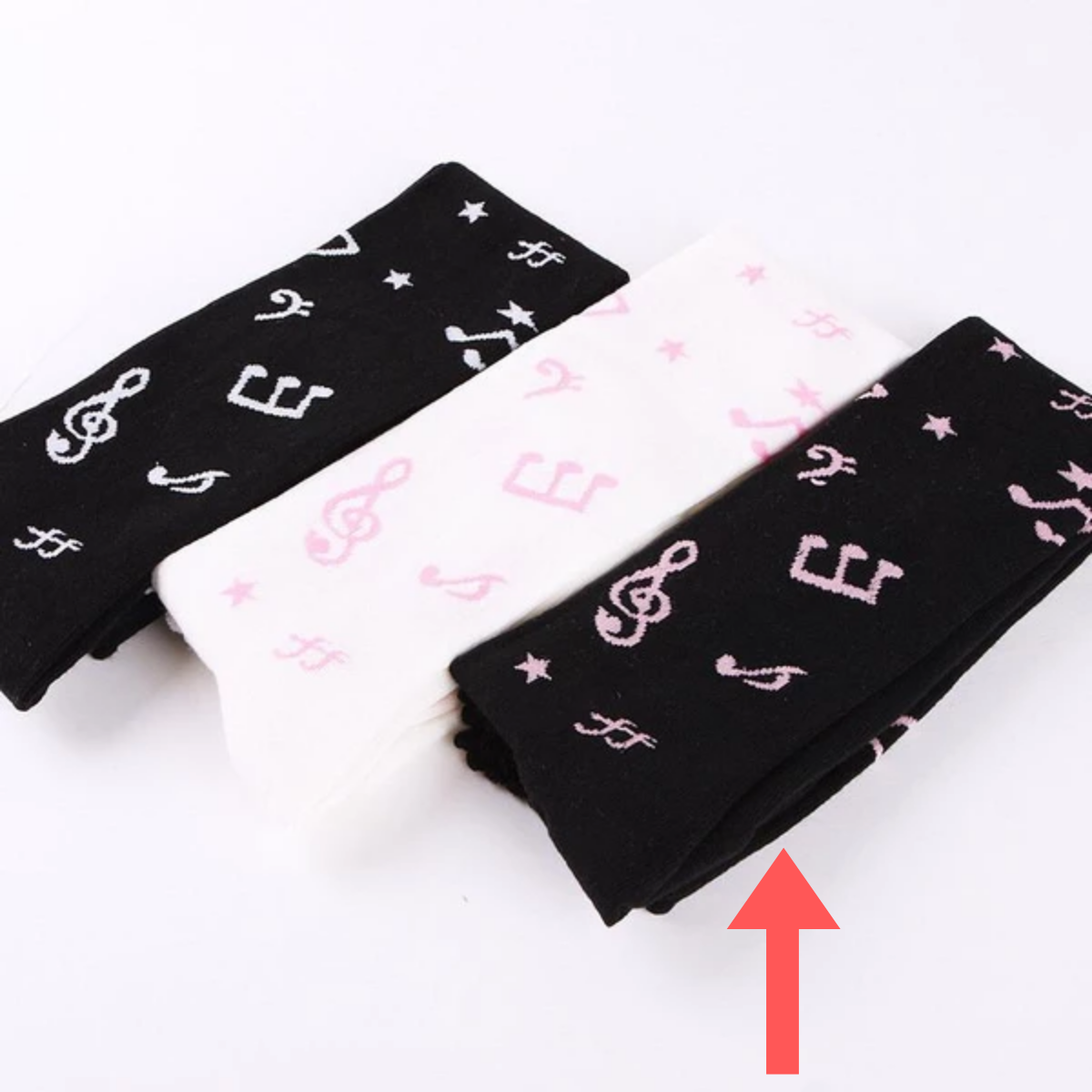 Musical Notes Thigh High Socks