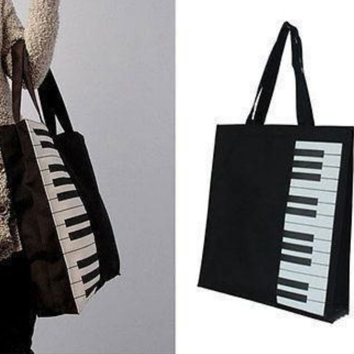Piano Keys Tote Bag