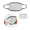 Music Notes White Pattern Mask