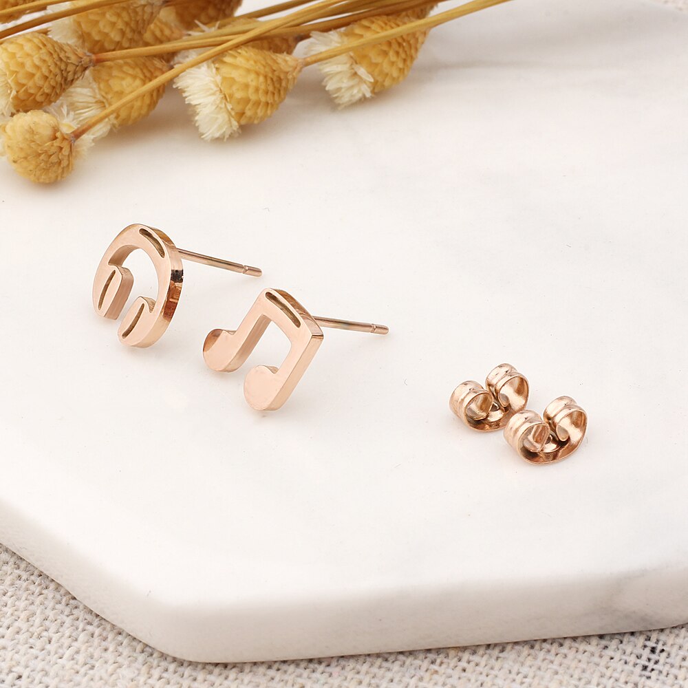 Cute Musical Notes Stud Earrings