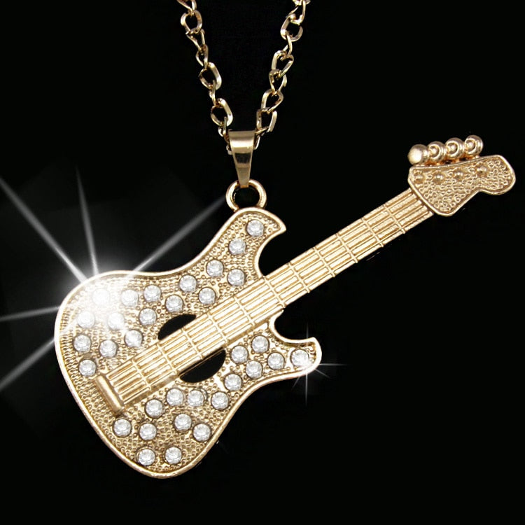 Cool Guitar Pendant Necklace