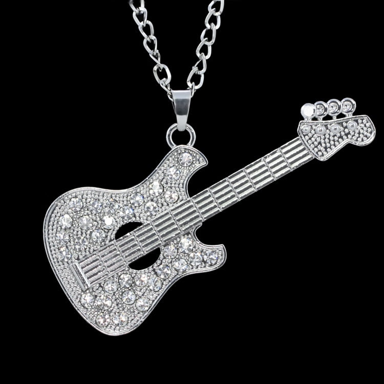 Cool Guitar Pendant Necklace