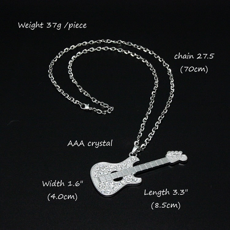 Cool Guitar Pendant Necklace