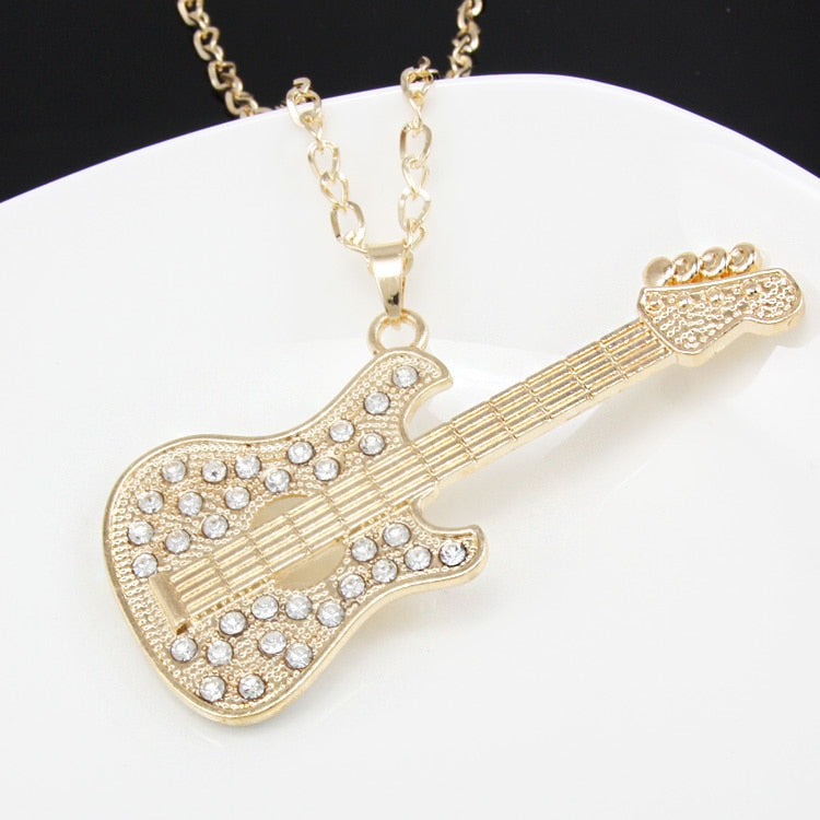Cool Guitar Pendant Necklace