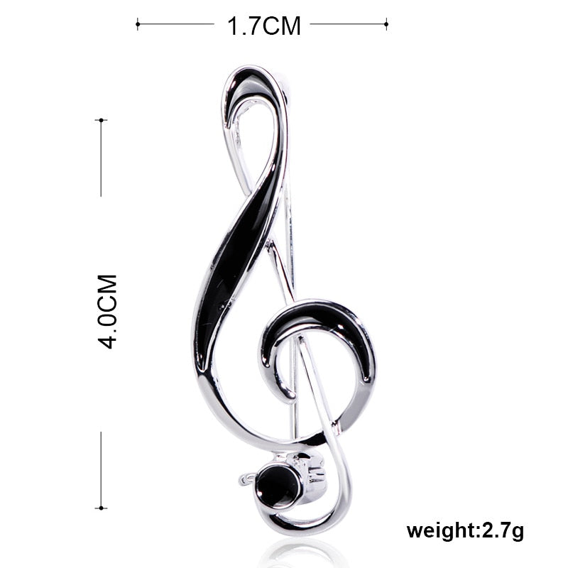 Free - Treble Clef Brooch Pin