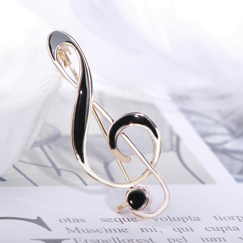 Treble Clef Brooch Pin