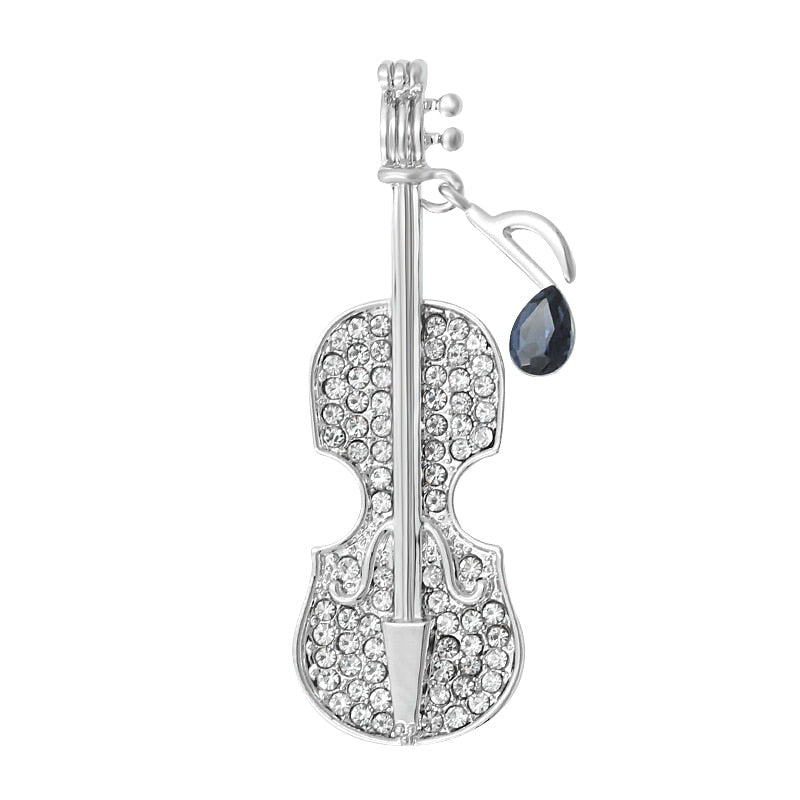 Music Note Violin Brooch