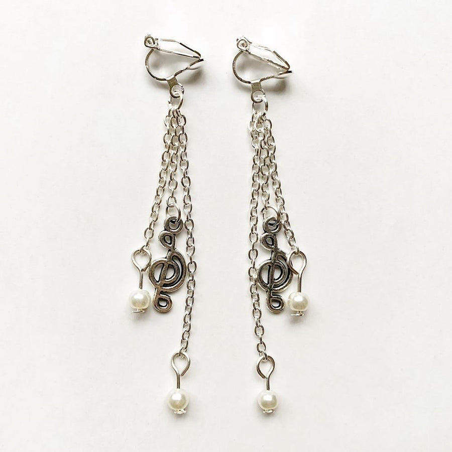 Free - Pearls Music Layered Earrings