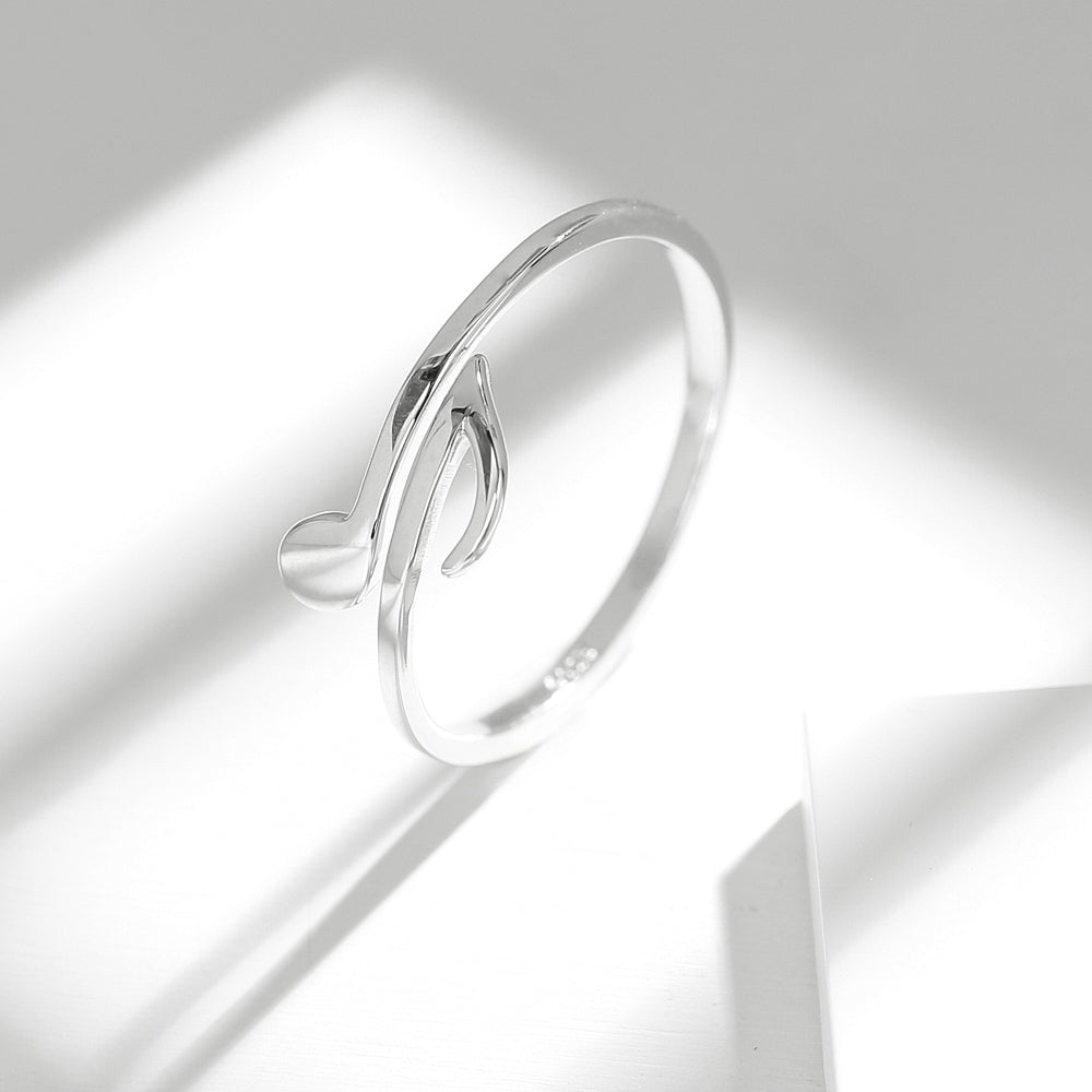 Silver Music Notes Ring
