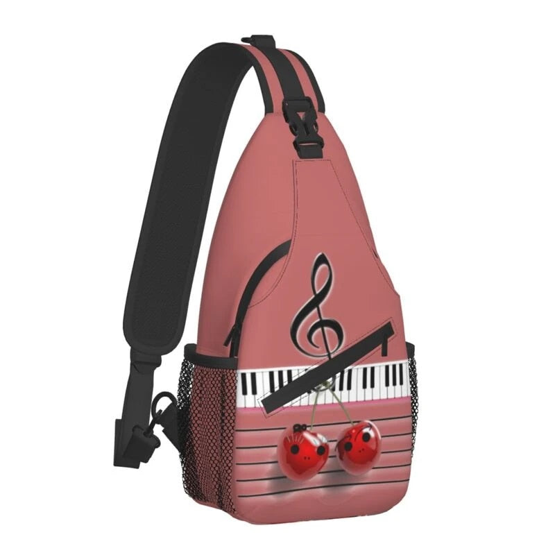 Treble Clef Piano Chest Bag